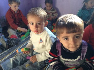 Displaced Syrian Christian children, being cared for by CSI's in-country partners.