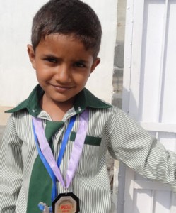One of the students at a CSI-supported Christian school in Pakistan.